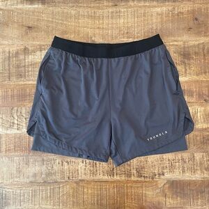 YoungLA 129 Trilogy 2-in-1 Lined Shorts